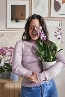 Elho Bloempot Vibes Fold Orchidee Zijdewit Ø12,5cm - thumbnail