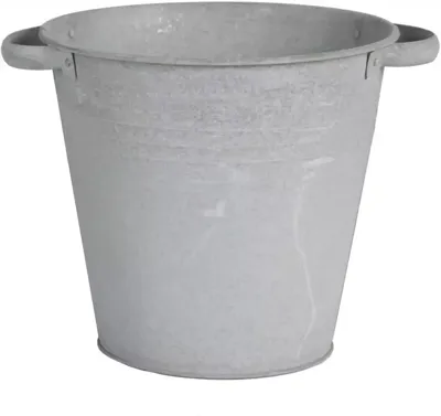 Mcollections Bloempot Zink - Ø26 × H24 cm