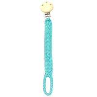 natureZOO fopspeenketting bamboestof 20 cm turquoise - thumbnail