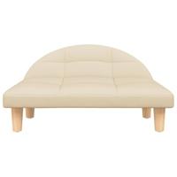 VidaXL Hondenmand 70x52x30 cm stof crèmekleurig - thumbnail