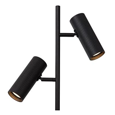 Lucide CLUBS - Vloerlamp - 2xGU10 - Zwart
