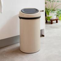 Brabantia touch bin 60 liter soft beige - thumbnail