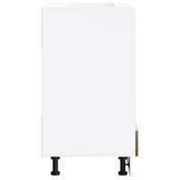 Ovenkast Lucca bewerkt hout gerookt eikenkleurig - thumbnail