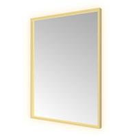 Spiegel Hotbath &MORE 80x60 cm LED-Verlichting Spiegelverwarming Rechthoek Geborsteld Messing PVD - thumbnail