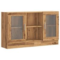 Dressoir 120x30,5x70 cm bewerkt hout artisanaal eikenkleurig - thumbnail