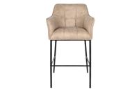 Kruk DKD Home Decor Zwart Beige Metaal 59 x 60 x 107 cm - thumbnail