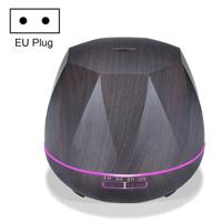 Diamond houtnerf afstandsbediening Ultrasone luchtbevochtiger aromatherapie machine met LED-verlichting capaciteit: 400mL EU-stekker (donker hout kl - thumbnail
