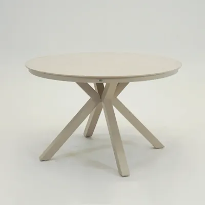 Tafel davos crema 118cm