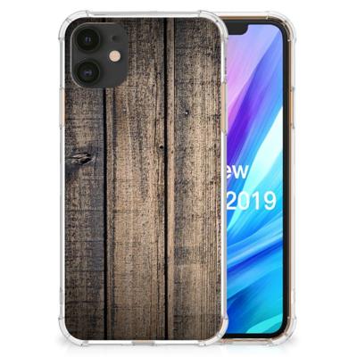 Apple iPhone 11 Stevig Telefoonhoesje Steigerhout Apple iPhone 11 Stevig Telefoonhoesje Steigerhout