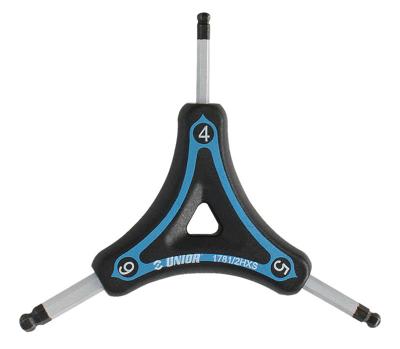 Unior 1781/2HXS Inbussleutel 4, 5, 6 mm Bolvormig