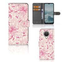 Nokia G10 | G20 Hoesje Pink Flowers - thumbnail