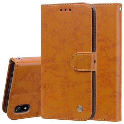 Business stijl olie Wax textuur horizontale Flip lederen case voor Xiaomi Redmi 7A met houder & kaartsleuven & portemonnee (bruin) Business stijl olie Wax textuur horizontale Flip lederen case voor Xiaomi Redmi 7A met houder & kaartsleuven & portemonnee (bruin)