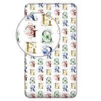 Harry Potter Hoeslaken Wit - Eenpersoons - 90 x 200 cm - Katoen - thumbnail