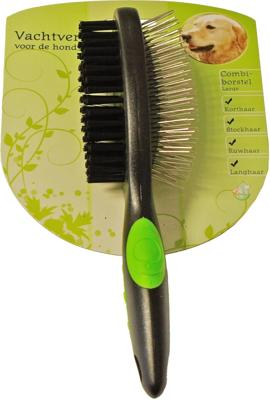 Hondenborstel combi 2 zijdig large Vachtverzorging Gebr. de Boon - Gebr de boon