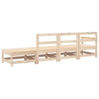 4-delige Loungeset massief grenenhout - thumbnail