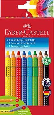 Faber Castell FC-280921 Kleurpotlood Faber-Castell Jumbo GRIP Promotieset 8 + 1 + 1 Faber Castell FC-280921 Kleurpotlood Faber-Castell Jumbo GRIP Promotieset 8 + 1 + 1