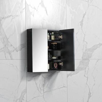 Spiegelkast Tieme mat zwart 60x70x16cm