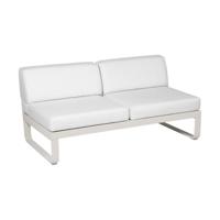 Fermob Bellevie 2-zitsmodule loungebank Clay Grey - Off-White - thumbnail