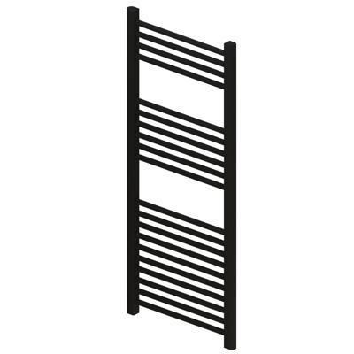 Radiator BWS Wingrave 120x60 cm Mat Zwart Zij-Onderaansluiting (708 Watt)