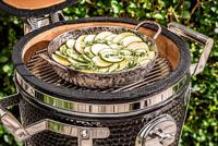 Forged Staal Koekenpan met 2 handvatten Carbonstaal - Geschikt voor BBQ - ø 24 cm - thumbnail