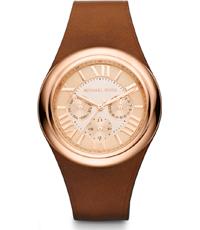 Horlogeband Michael Kors MK2313 Leder Bruin 42mm