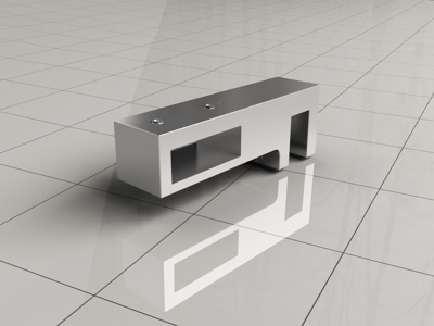 Xellanz glaskoppeling zijkant stabilisatiestang chroom