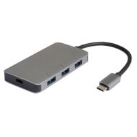 ROLINE USB 3.2 Gen 1 Hub, 3-voudig, Type C aansluitkabel (PD+Data) - thumbnail