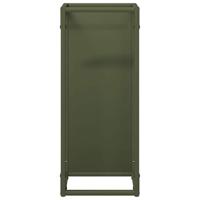 Brandhoutrek 25x25x60 cm koudgewalst staal olijfgroen - thumbnail