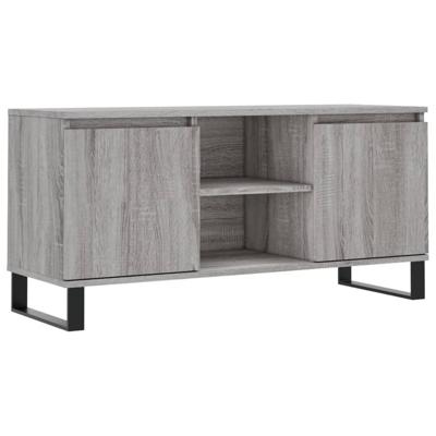 Tv-meubel 104x35x50 cm bewerkt hout grijs sonoma eikenkleurig
