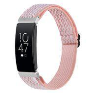 FitBit Inspire 2 & Ace 3 Elastische solo loop nylon bandje - Roze
