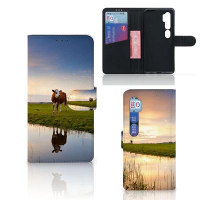 Xiaomi Mi Note 10 Pro | Telefoonhoesje | Met pasjeshouder | Koe Xiaomi Mi Note 10 Pro | Telefoonhoesje | Met pasjeshouder | Koe