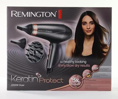 REMINGTON AC8820 Keratine bescherm föhn 2200 W - 2 concentrators + 1 diffusor - grijs