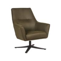 LABEL51 Draaibare Fauteuil 'Tod' Microfiber, kleur Army Green - thumbnail