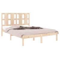 Bedframe massief hout 135x190 cm - thumbnail