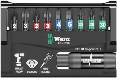 Wera Bit-Check 10 Impaktor 1, 10 -delig - 1 stuk(s) - 05057680001 - thumbnail