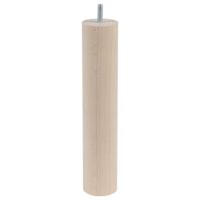 Meubelpoot rond Ø 4 cm en hoogte 26 cm van massief hout (M8) - thumbnail