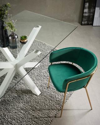 Kave Home Eettafel 'Argo' wit, 180 x 100cm