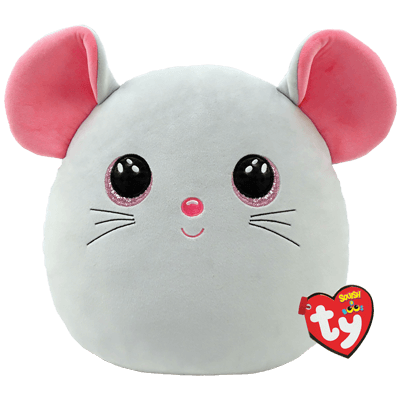 TY Squish A Boos Knuffelkussen Muis Catnip 31 cm