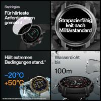 Polar GritX Pro Sporthorloge 47 mm M/L Zwart - thumbnail