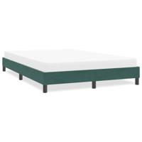 Bedframe zonder matras 140x210 cm fluweel donkergroen - thumbnail