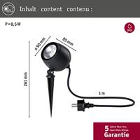 Paulmann 94776 Kikolo LED-tuinspot LED 8 W Antraciet - thumbnail