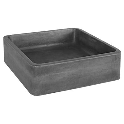 Waskom Differnz Marba Vierkant 40x40x12 cm Beton Donker Differnz