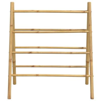 VidaXL Handdoekladder met 4 sporten 90x50x100 cm bamboe