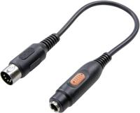 SpeaKa Professional SP-7870312 DIN-aansluiting / Jackplug Audio Adapter [1x DIN-stekker 5-polig - 1x Jackplug female 6,3 mm] Zwart - thumbnail