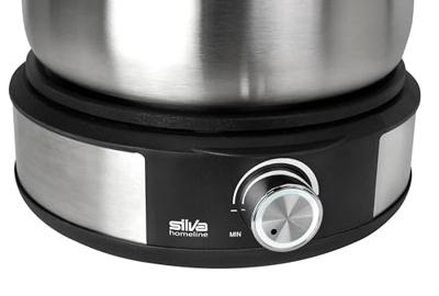 Silva PK-F 140 Fondue 1500 W Oververhittingsbeveiliging, 8 fonduevorkjes Zwart, RVS