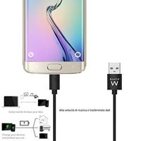 Ewent EW9911 micro USB-kabel USB-A naar micro-USB 1m zwart - thumbnail