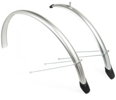 Eurofender spatbordenset 26 inch 58 mm zilver Eurofender spatbordenset 26 inch 58 mm zilver