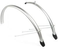 Eurofender spatbordenset 26 inch 58 mm zilver - thumbnail