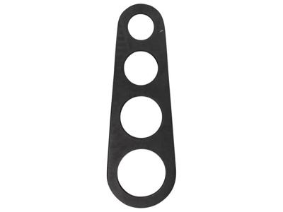 Gusta Spaghetti meter 18x6cm Mat Zwart