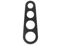 Gusta Spaghetti meter 18x6cm Mat Zwart - thumbnail
